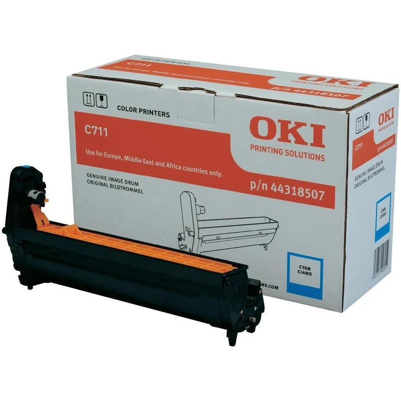 OKI C711 Laser Drum Unit Page Life 20000pp Cyan Ref 44318507