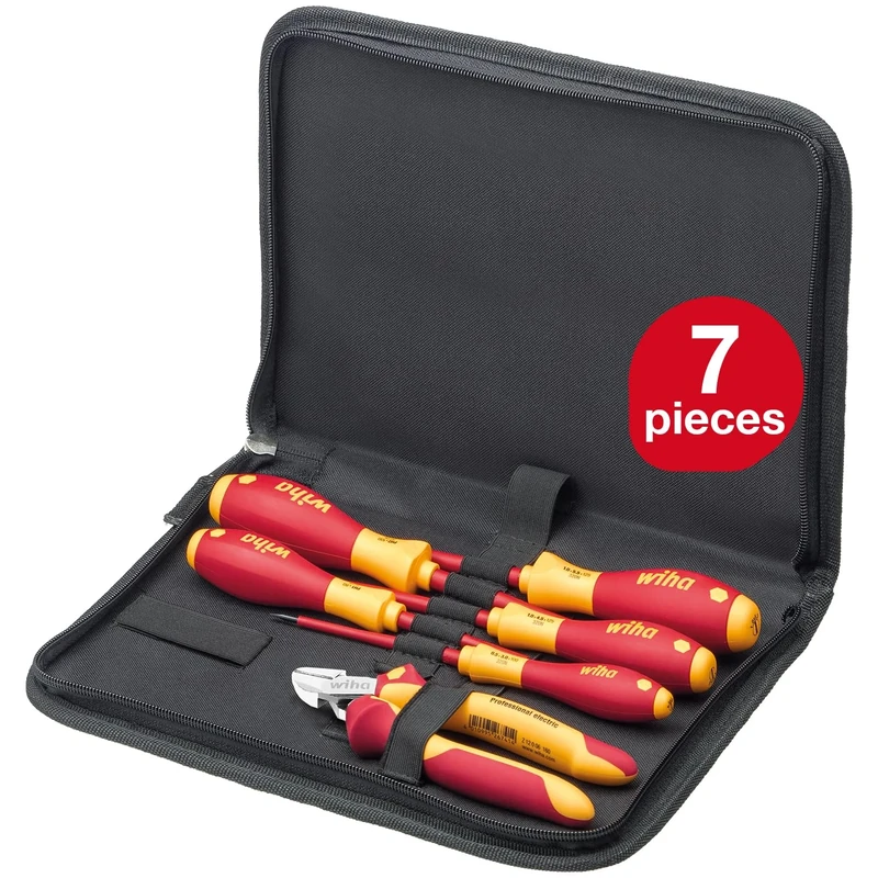 Wiha 33969 Electrician Tool Set, 6 Piece