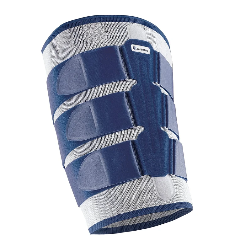 Bauerfeind Quadriceps Bandage, MyoTrain, Titan, Size 4