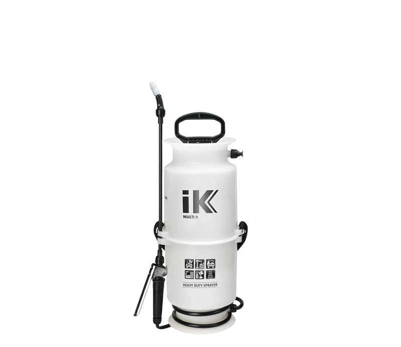 Goizper IK MULTI 9 - Acid-Resistant Pressure Sprayer - Metal Handle - Safety Valve - Shoulder Strap - 9L Tank - For Cleaning and Garden Products