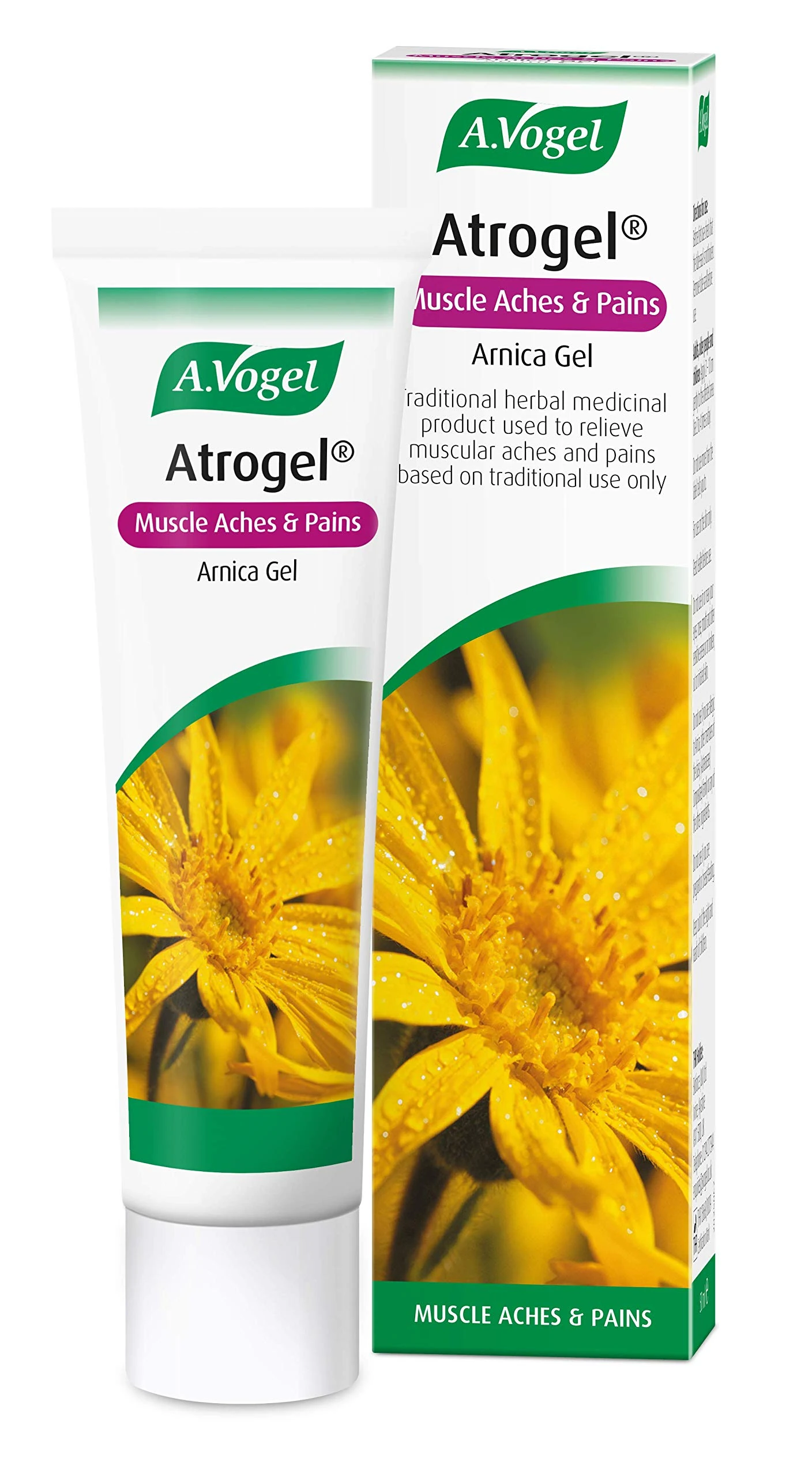A.Vogel Atrogel Arnica Gel - Soothing Relief for Muscle Pain, Bruising, Joint Pain, Sports Injuries, Stiffness & Swelling - Natural Plant-Based Arnica Montana Extract Gel | 50ml