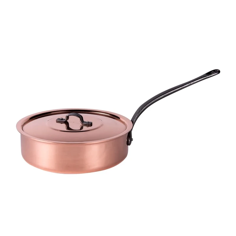 BAUMALU Saute Pan With Lid - For Gas Hob, Diameter- 24Cm.
