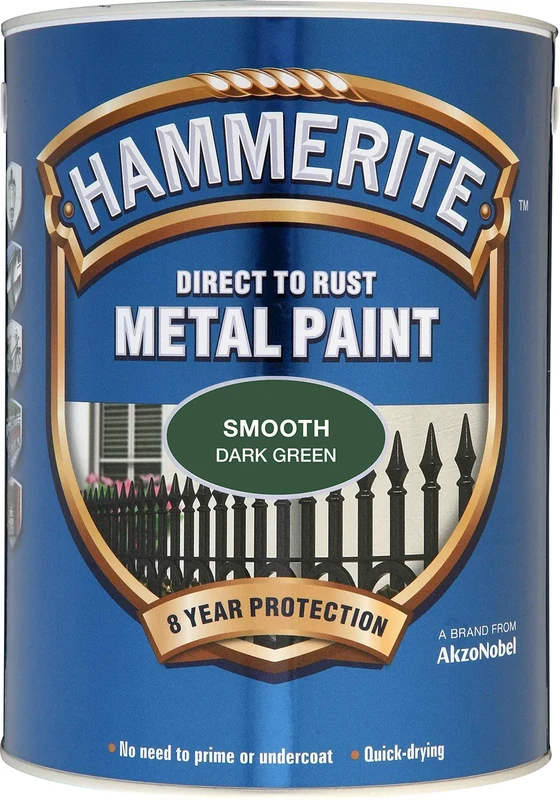 Hammerite 5084892 SFDG25L 2.5L Direct to Rust Smooth Finish - Dark Green