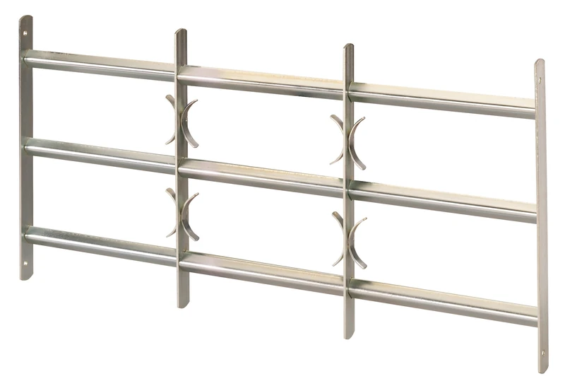 GAH-Alberts Amsterdam Window Grille Extendible Blue-galvanised 450 x 500-650 mm