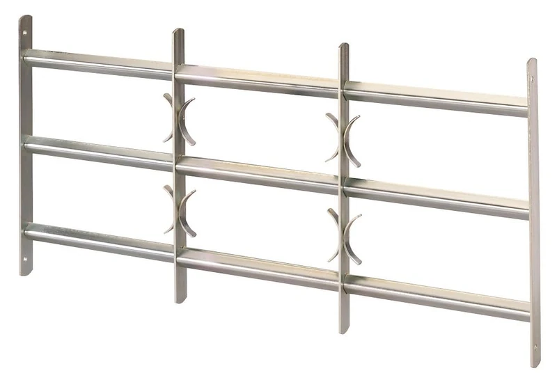 GAH-Alberts Amsterdam Window Grille Extendible Blue-galvanised 450 x 700-1050 mm