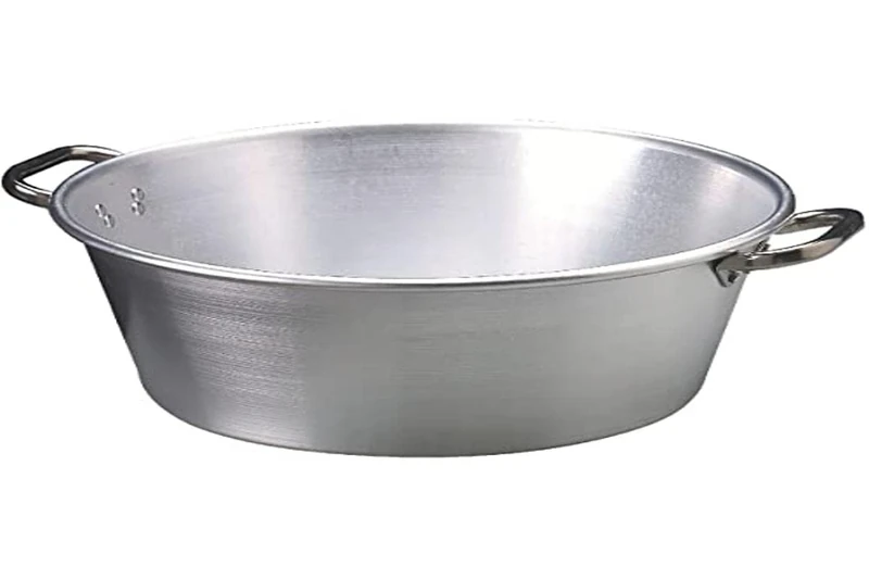 Pentole Agnelli Professional Aluminium 3 Mm. Jam Bowl, Diameter 45 Cm, Stainless Steel, Silver, One Size