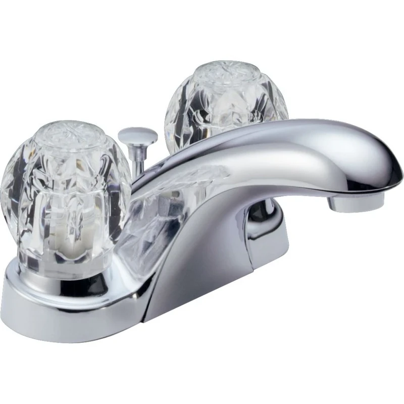 Delta Foundations B2512LF Two Handle Centerset Bathroom Faucet, Chrome