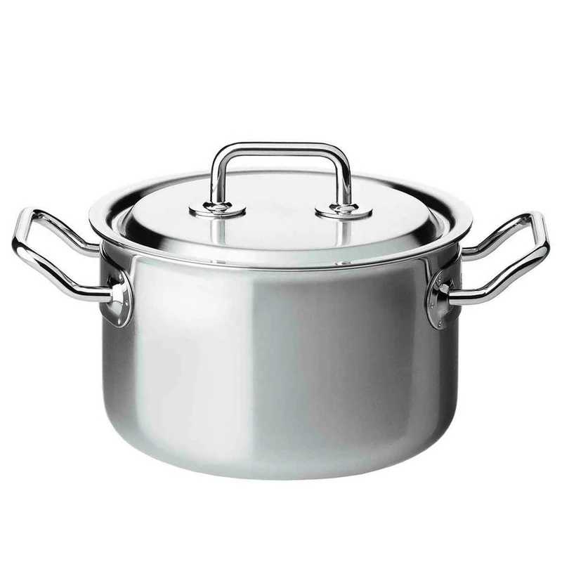 Spring Pot Saucepan, Stainless Steel Cooking Pot, Silver, Diameter 18cm, 2.7 l, Height 11cm