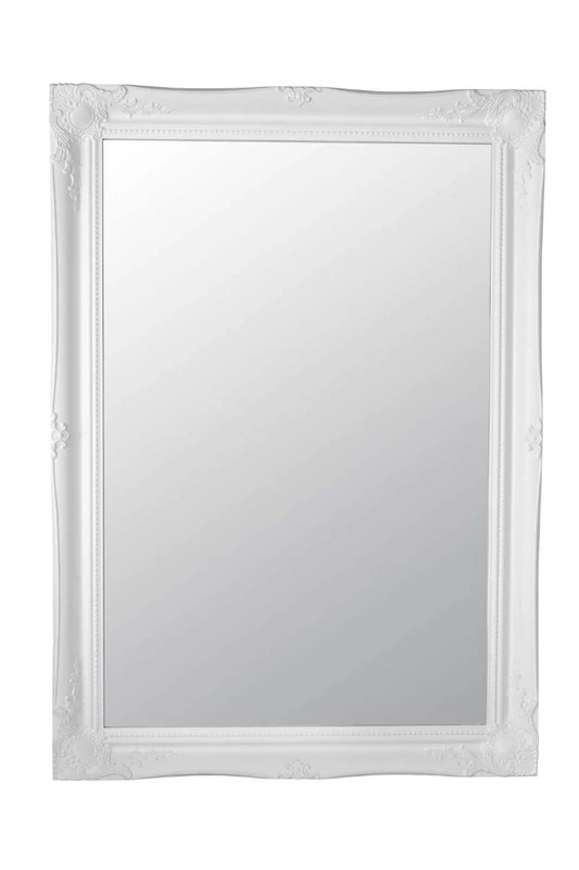FRAMES BY POST Shabby Chic Antique Style Rectangular Wall Mirror, White, 77 x 107 cm - Image 1