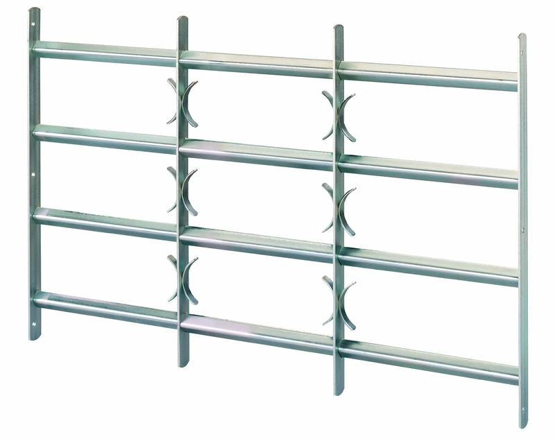 GAH-Alberts Amsterdam Window Grille Extendible Blue-galvanised 600 x 500-650 mm