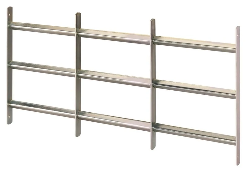 GAH-Alberts Venlo Window Grille Extendible Blue-galvanised 450 x 500-650 mm