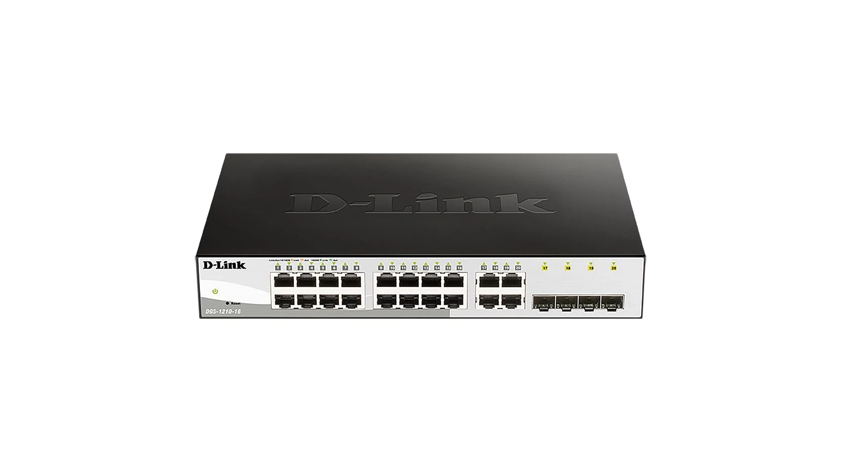 D-Link DGS-1210-16 16-Port Gigabit Smart Managed Switch with 4 SFP Ports (Fanless) IEEE 802.3az Energy Efficient Ethernet, D-Link Green 3.0 Power-Saving Features