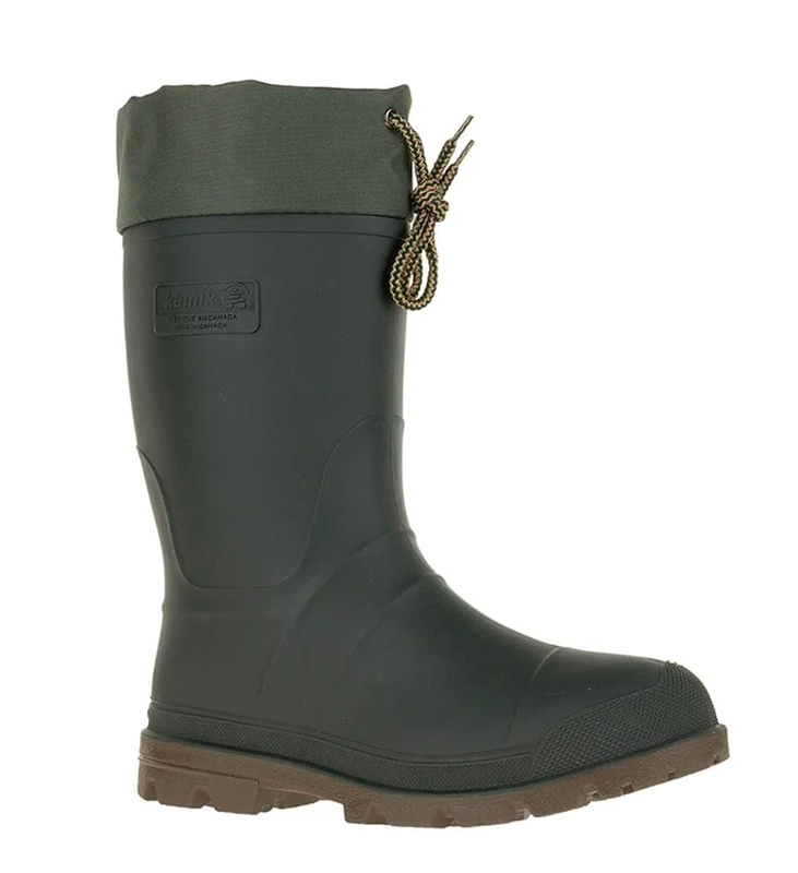 Kamik Mens Icebreaker Rubber Boots Rubber Boots, Green (Khz), 48 (Manufacturer Size: 14 M US)