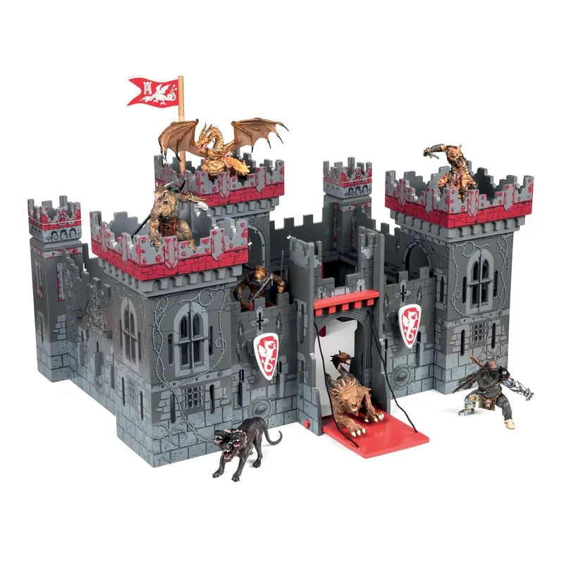 Papo - THE MUTANT'S CASTLE - Toy castle - 3 years old - Fantastic and Medieval - Figures not included - Easy to assemble - Stimulates the imagination - 58 x 40 x 30 cm - Educational - Gift idea