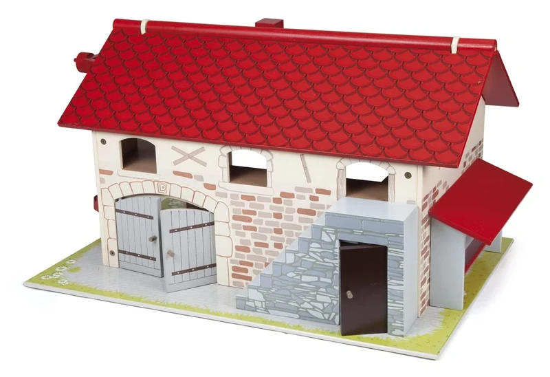 Papo - Big Farm - Wooden Play Environment - Farm Animals - Children Girls & Boys - From 3 Years - 55cm - Educational and Playful Game, Ideal for the Awakening and Imagination of Little Ones