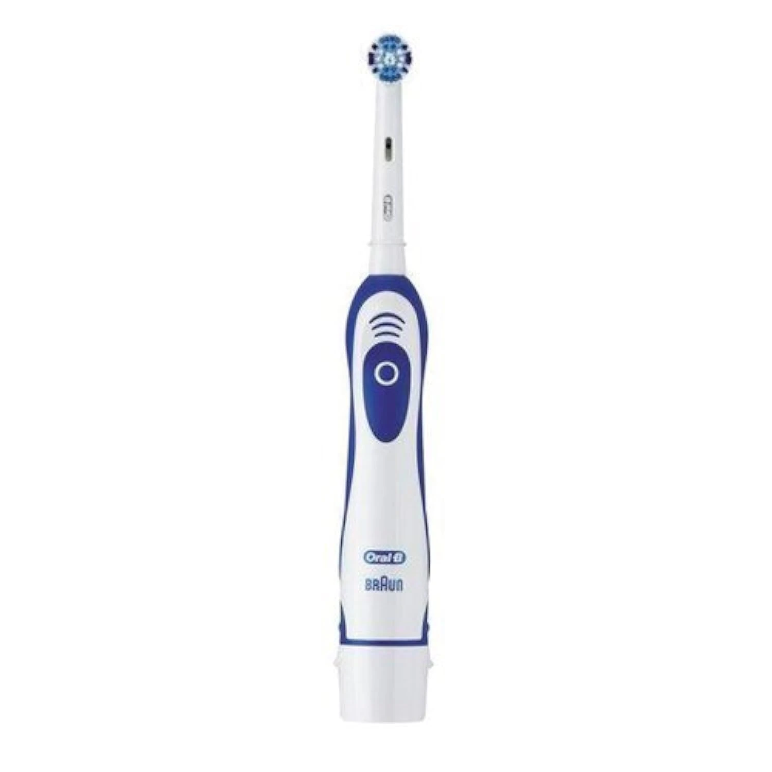 Oral-B Advance Power Electric Toothbrush, 1 Toothbrush Head With Indicator Bristles, Excess Plaque Remover, Battery Powered With 2 Batteries, Blue/White
