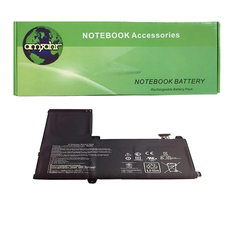 amsahr C41-N541-02 Replacement Battery for ASUS C41-N541/Q501L/Q501LA/Q501LA-BBI5T03/41-N541/N54PNC3/0B200-00430100M