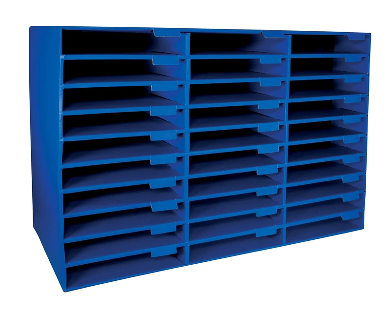 Pacon Classroom Keepers 30-Slot Mailbox, Blue (001318) - Image 1