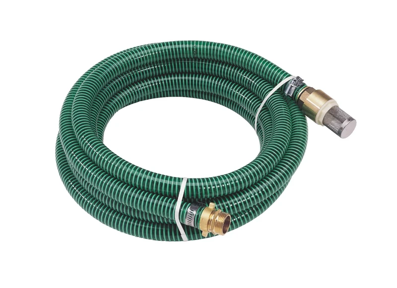 AL-KO Special Intake Hose 1 Inch, 7 m Length, Includes Brass Foot Valve and Threaded Nipple