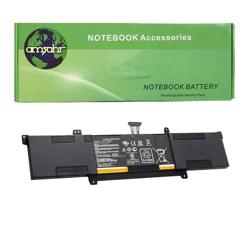 amsahr S301LA-02 5135 mAh 7.4 V 4 Cell Replacement Battery for Asus S301LA/C21N1309/C21PQ2H