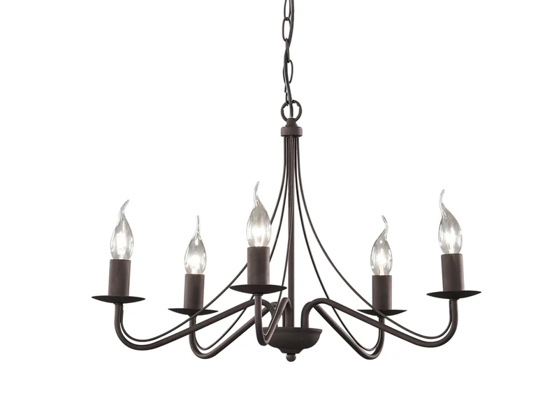 Reality Leuchten Country A++ to E, Metal, Metal, Rust-Coloured, 15,5 x 15,5 x 172 cm, E14