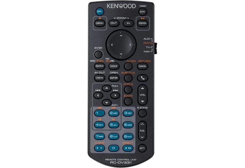 Kenwood KNA-RCDV 331 IR Remote Control Black - Image 1