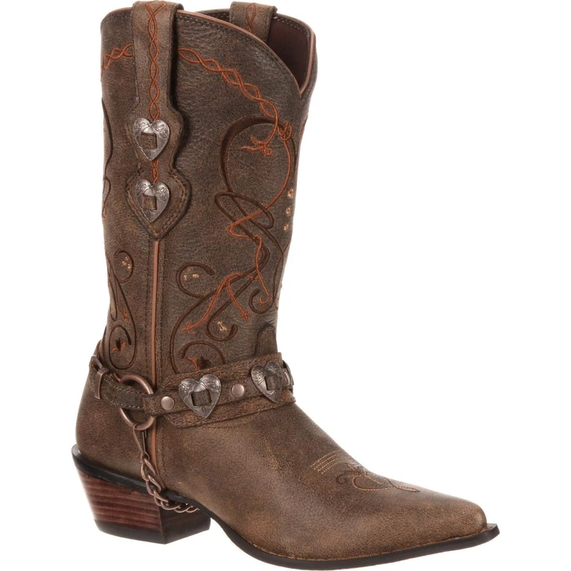 Durango Womens RD4155 Crush Cowgirl Boot Brown Size: 7.5 UK
