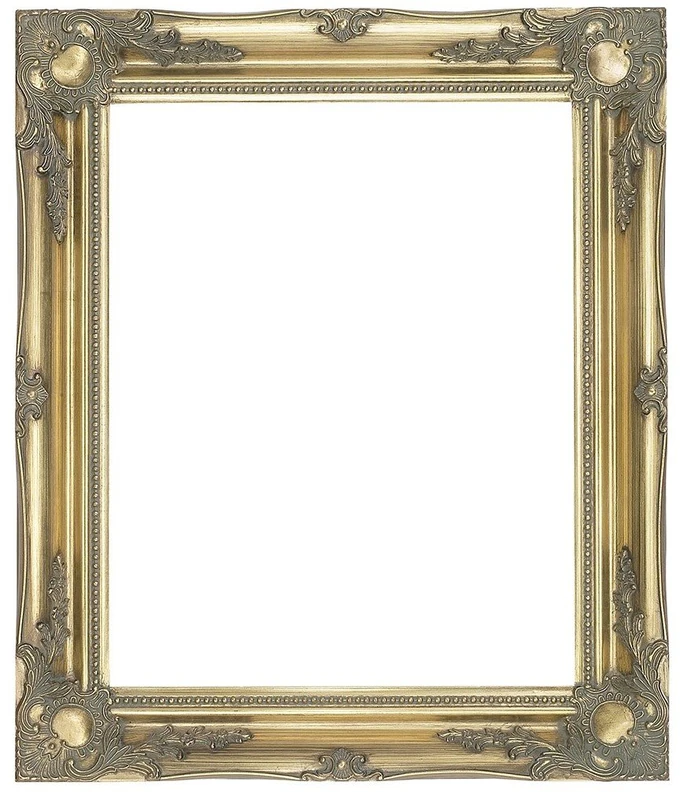 GOLD Shabby Chic Antique Style Rectangular Poster PICTURE FRAME complete with Premium Quality Pilkington's Glass - Picture Glass Size: 20 inches x 30 inches (51cm x 77cm)