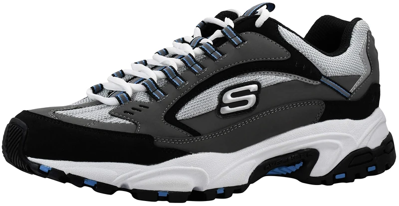 Skechers Men's Stamina - Nuovo fashion sneakers, Charcoal Black, 6.5 UK
