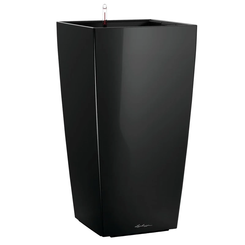 LECHUZA CUBICO Premium 40 black high gloss 18196