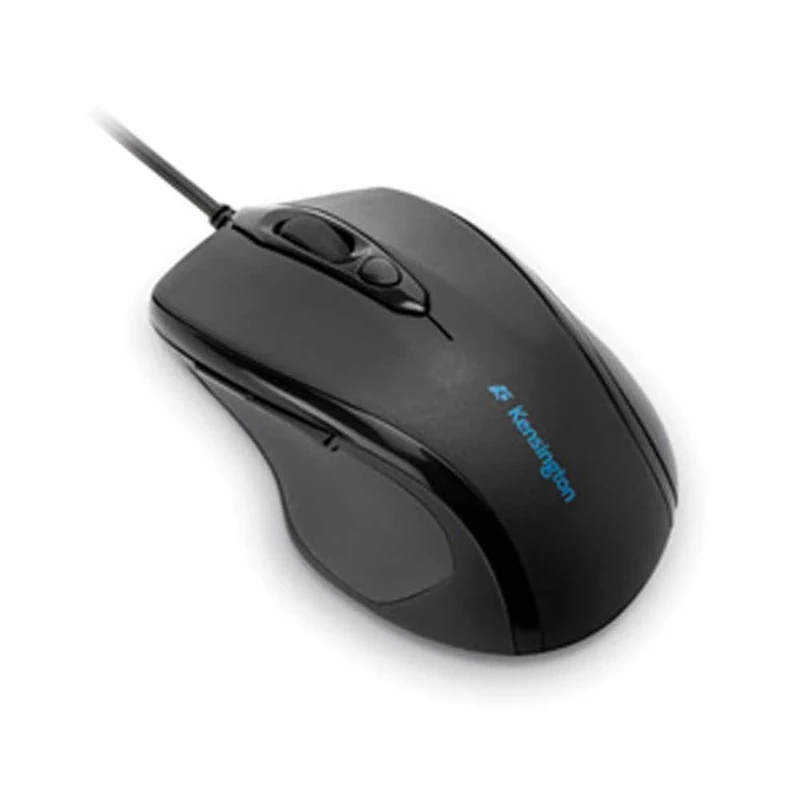 Kensington ProFit Mouse - Mid-Sized 5-Button Optical Wired Mouse with Ergonomic, Right-Handed Shape and Plug & Play Connection - Compatible with Windows & macOS - Black (K72369EU)