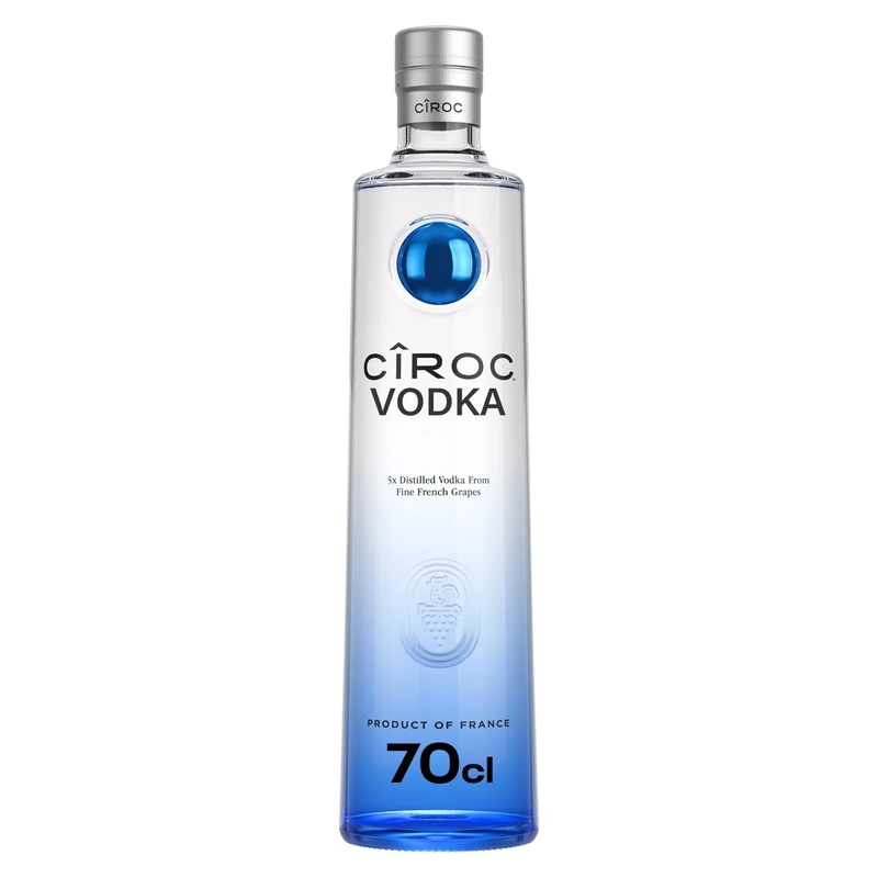 Cîroc Premium Vodka | 40% vol | 70cl | Exceptionally Smooth | Delicious Citrus Taste | Perfect for Holiday Parties | Packaging May Vary