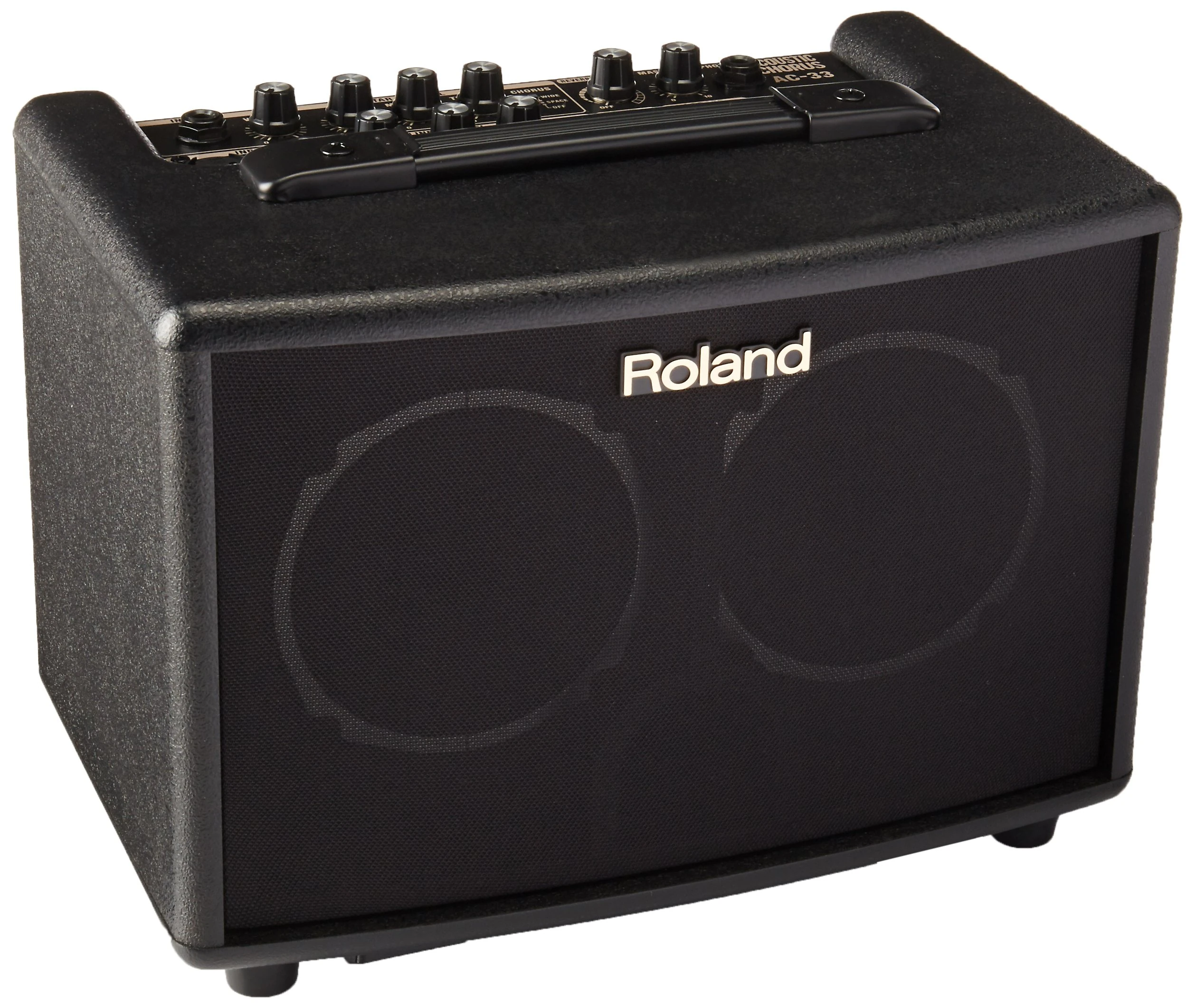 Roland Ac-33 Acoustic Chorus Guitar Amplifier, Super Portable, Versatile, Battery-Powered Stereo Acoustic Guitar Amp