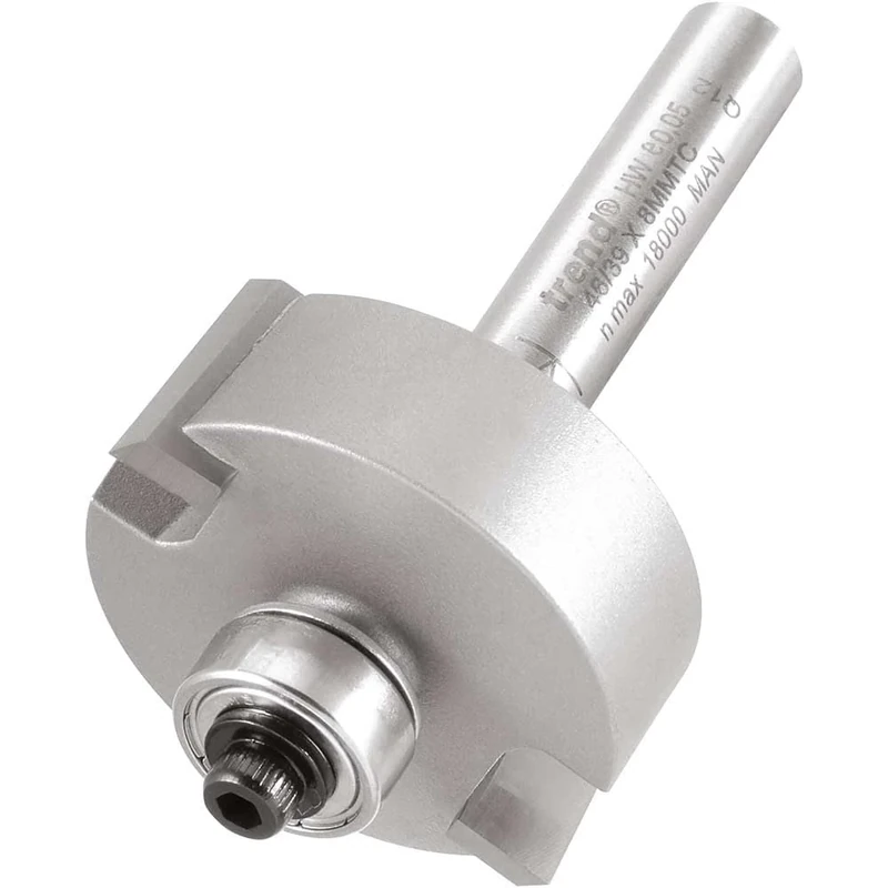 TREND Bearing Guided Rebate Cutter with 35 mm Diameter, 46/39X8MMTC