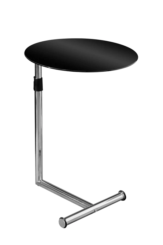 Premier Housewares Mobile Table Overbed Table Chrome Finish Bed Tables Overbed Tables Black Overbed Table Adjustable Height 70 X 45 X 45