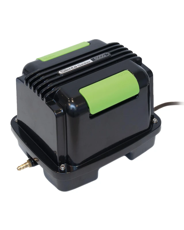 Velda Silenta Pond Air Pump 6000 Set – Outdoor Pond Aerator & Oxygenator for Fish Ponds – Air Pump for Pond Aeration in Summer & Winter – 80W