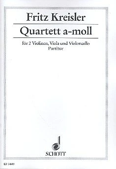 String quartet A Minor: String quartet. Partition d'étude.