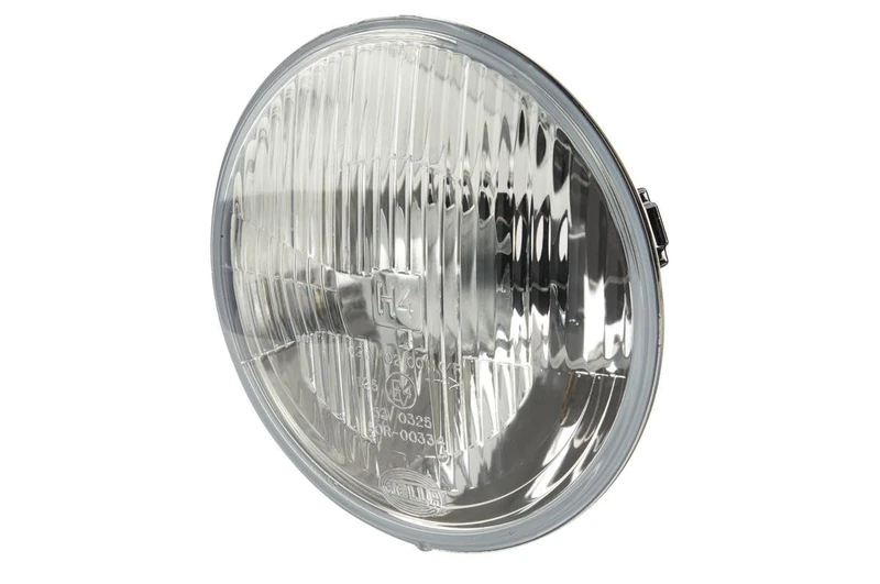 HELLA 1L6 002 395-261 Halogen-Insert, headlight - 12V - round - Reference number: 12.5 - Fitting - Lens Colour: Crystal clear - Plug: Round Plug - left/right - Quantity: 1