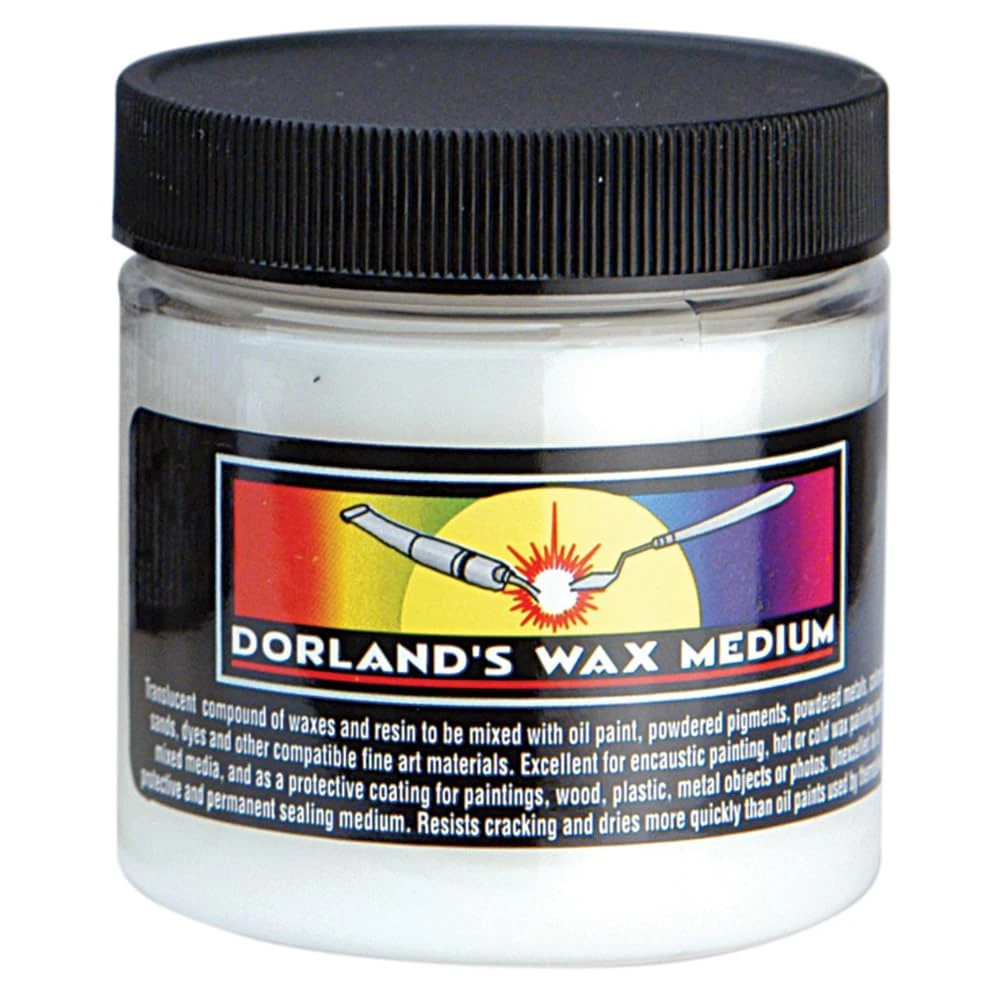 Dorland's Wax Medium for Oil Painting and Encaustic Art, Transparent Cold Wax Sealant for Mixed Media, Artist Grade Protective Varnish Finish, 4 fl oz 113g