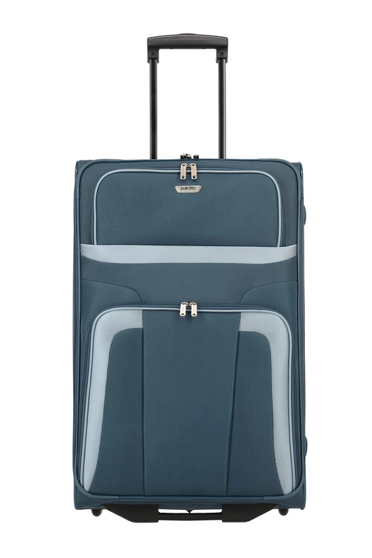 paklite travel case with 2 wheels, large wheeled suitcase, ORLANDO, classic soft-shell trolley in timeless design, 73 cm, 80 liters