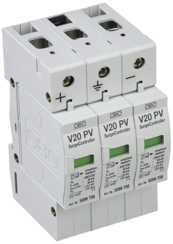 obo-bettermann sist. prot. sobr. Ray – OVERVOLTAGE Protection v20-b + with 3-ph1000 3 Poles