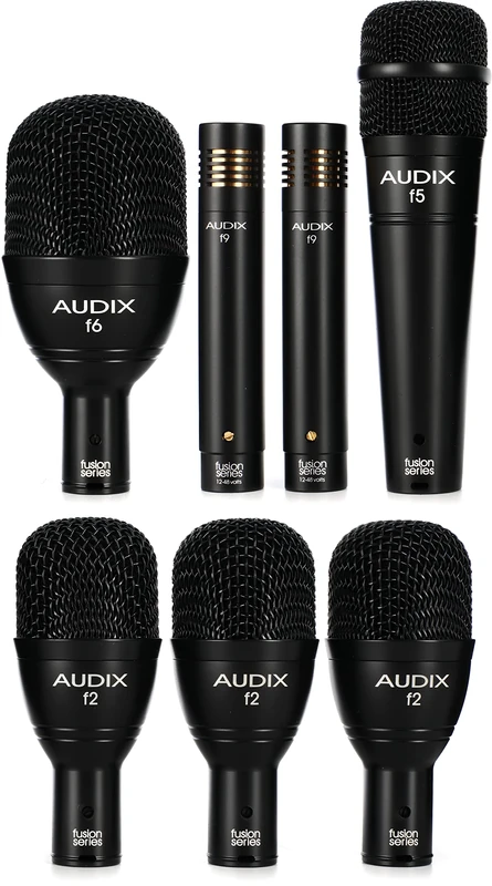 AUDIX AX FP7 7-Piece Drum Microphone Kit – Dynamic & Condenser Mics for Live Sound, Studio & Rehearsal