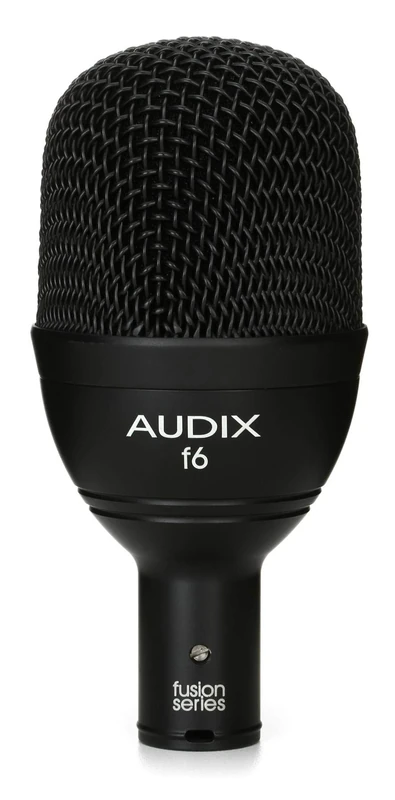 AUDIX F6 Dynamic Bass and Kick Drum Microphone – Hypercardioid Pattern, 40 Hz–16 kHz, Handles SPL ≥140 dB, for Kick Drum, Floor Tom, Bass Cabinets