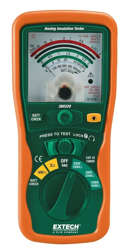 Extech Instruments 380320 Analog Insulation Voltage Tester