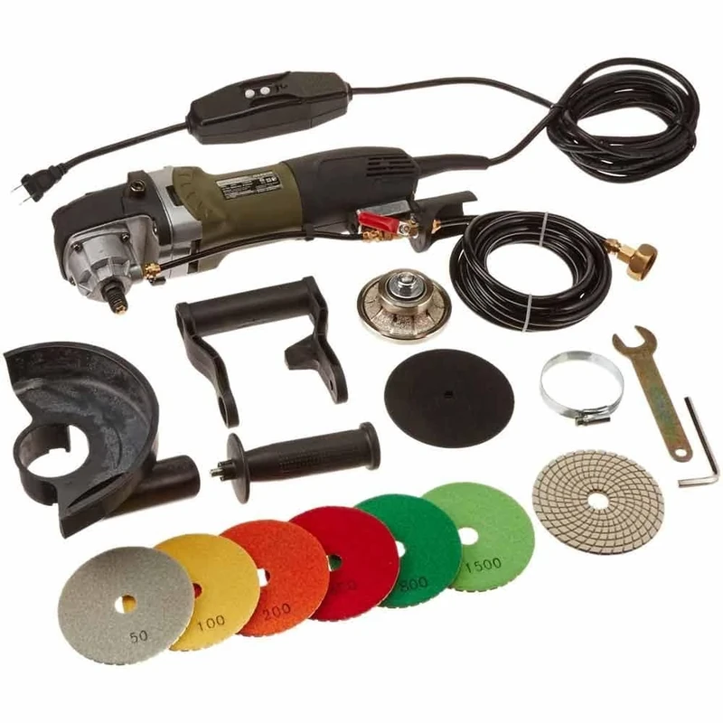 Hardin 38WVPOLSET 3/8-Inch Radius Stone and Concrete 1/4 Round Bullnose Shaping and Wet Polishing Kit - Image 1