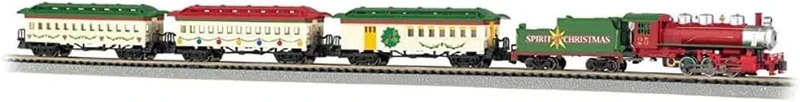 Bachmann Trains - Spirit Of Christmas Ready To Run Electric Train Set - N Scale 0.5 Liters