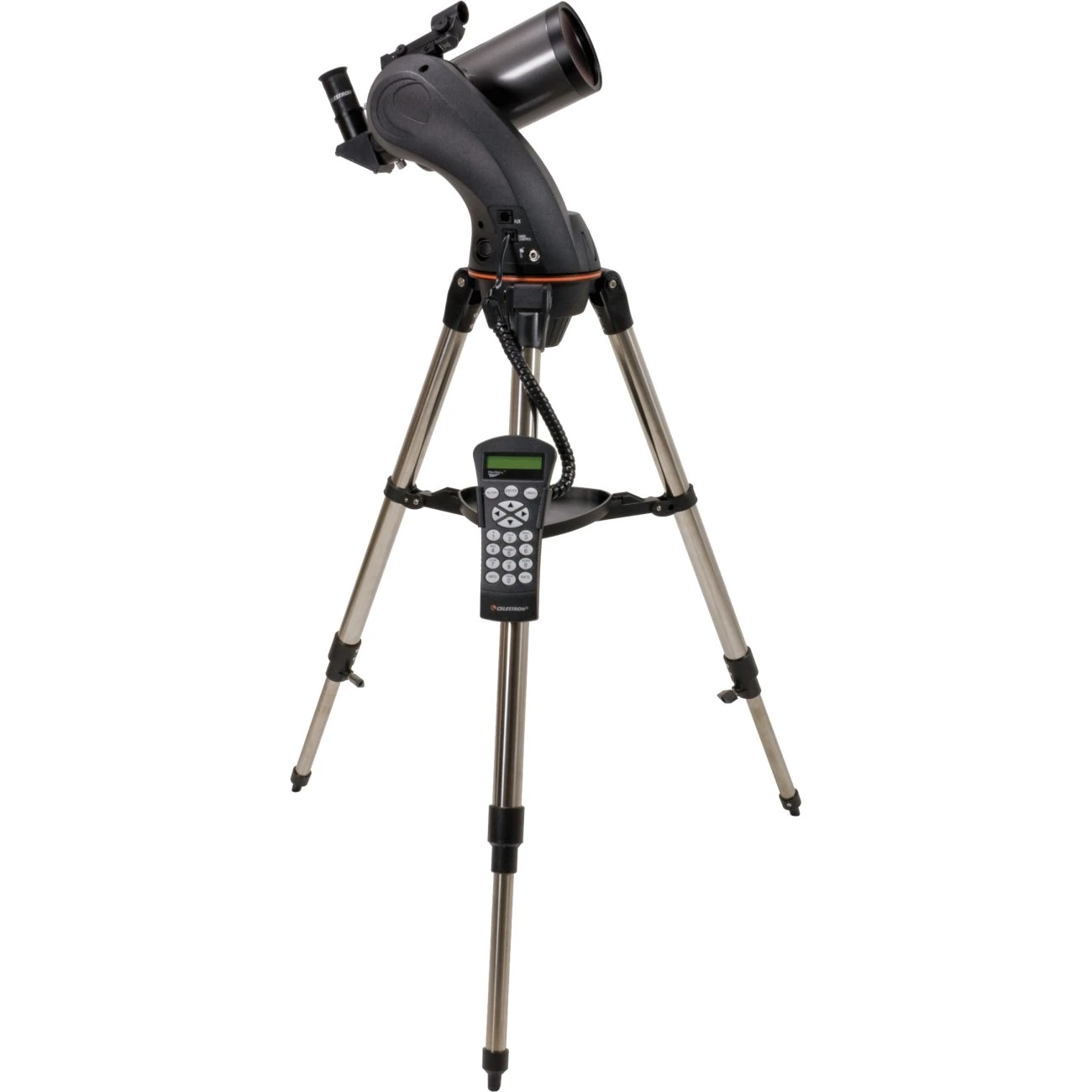 Celestron 22087 NexStar 90SLT-Mak Portable Computerised Maksutov-Cassegrain Telescope with Quick-release Fork-arm Mount, Accessory Tray and 'Starry Night' Special Edition Software, Grey