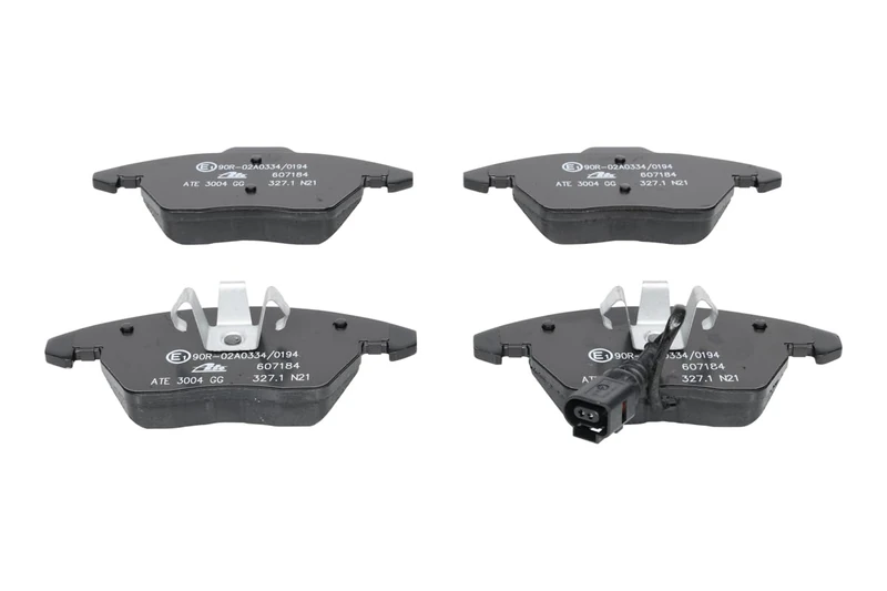 ATE Brake Pads Set Brake Blocks Brake Stones Set Front with Wear Warning Contact 13.0460-7184.2