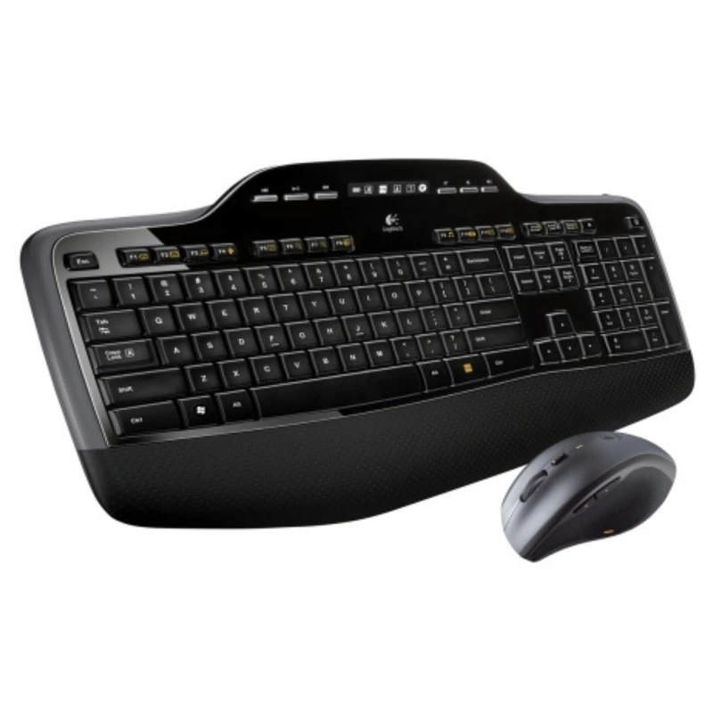 Logitech MK710 Wireless Keyboard and Mouse Combo, AZERTY French Layout - Black - Image 1