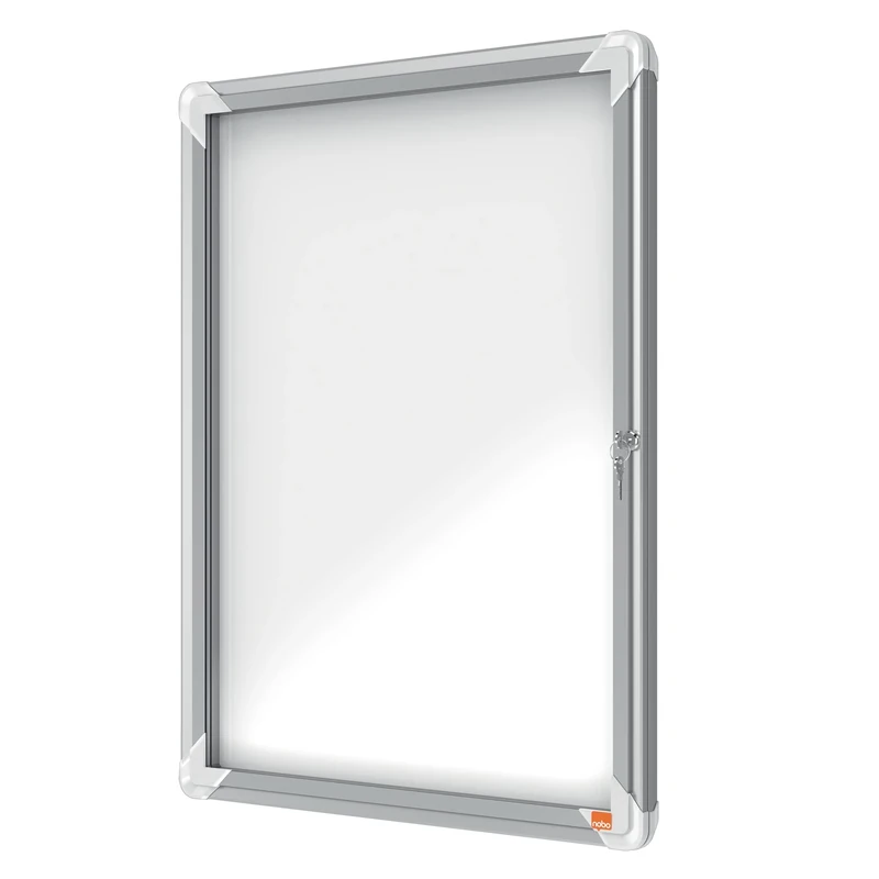 Nobo Outdoor Magnetic Lockable Notice Board 4 x A4, Premium Plus, White, 1902577